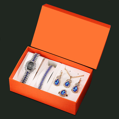 Quartz Watch Earrings Gift Box Set